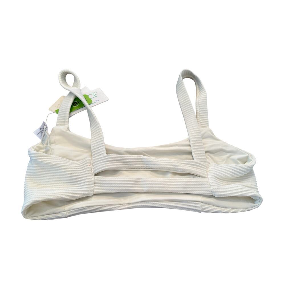 L*Space Women's Cream Eco Chic Repreve Jess Bikini Top Size D - Picture 6 of 9